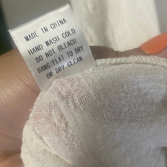 ODDY White Embroidered Floral Tassel Tie Kimono Duster Boho Short Sleeve OS - Picture 12 of 13